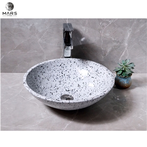 Artificial Terrazzo Stone Bathroom Hand Wash Sink Wash Basin