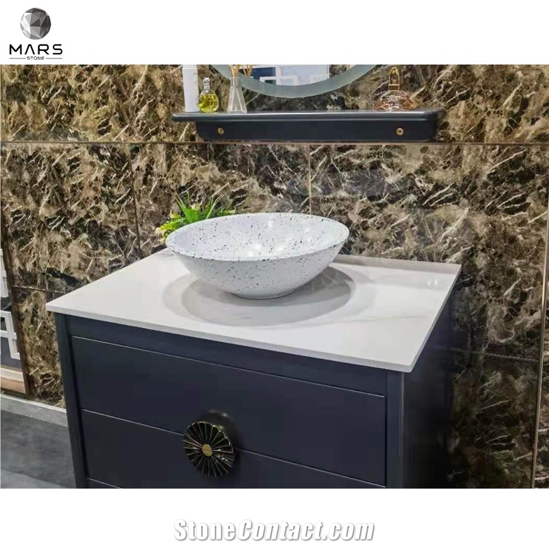 Artificial Terrazzo Stone Bathroom Hand Wash Sink Wash Basin