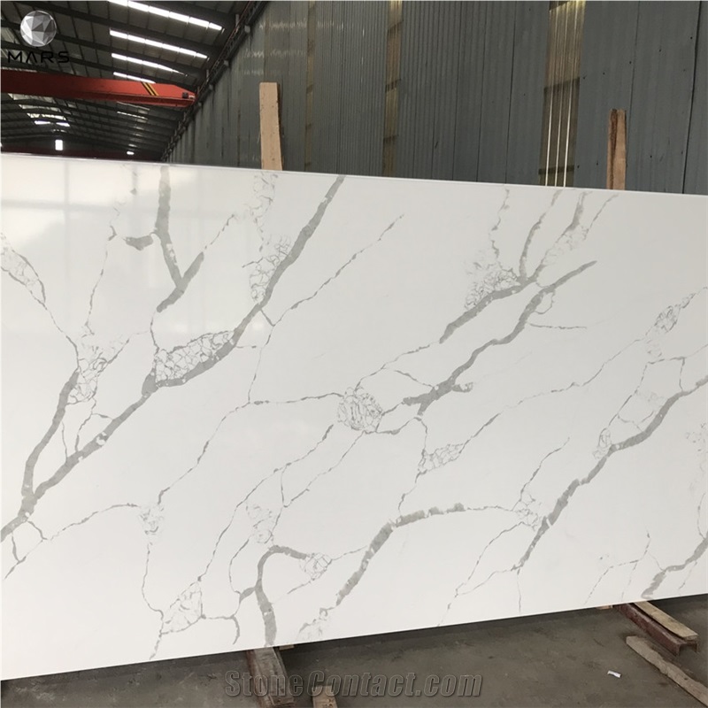 China Wholesale Factory White Artificial Quartz Stone Slab