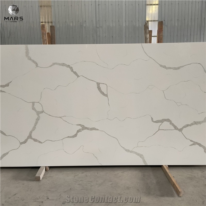 Good Price China Artificial Calacatta White Quartz Stone