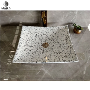 High Quality Water Resistance Terrazzo Bathroom Wash Basin