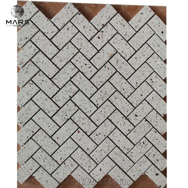 Hot Selling Modern Honed Cement Terrazzo Mosaic Tiles