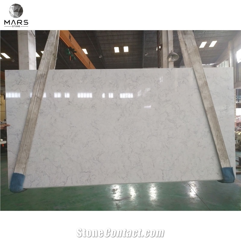 White Quartz Stone Slab For Countertop Table Top Quartz