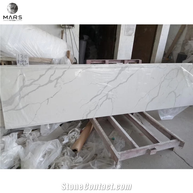 Wholesale Stone Countertop Calacatta White Quartz Countertop