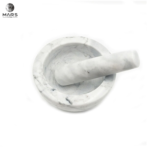 Accessories Kitchenware Garlic Marble Mortar And Pestle