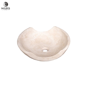 American Style Light Travertine Natural Stone Special Sink
