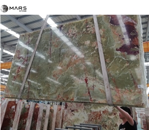 Ancient Green Natural Onyx China Supplier For Table Tops