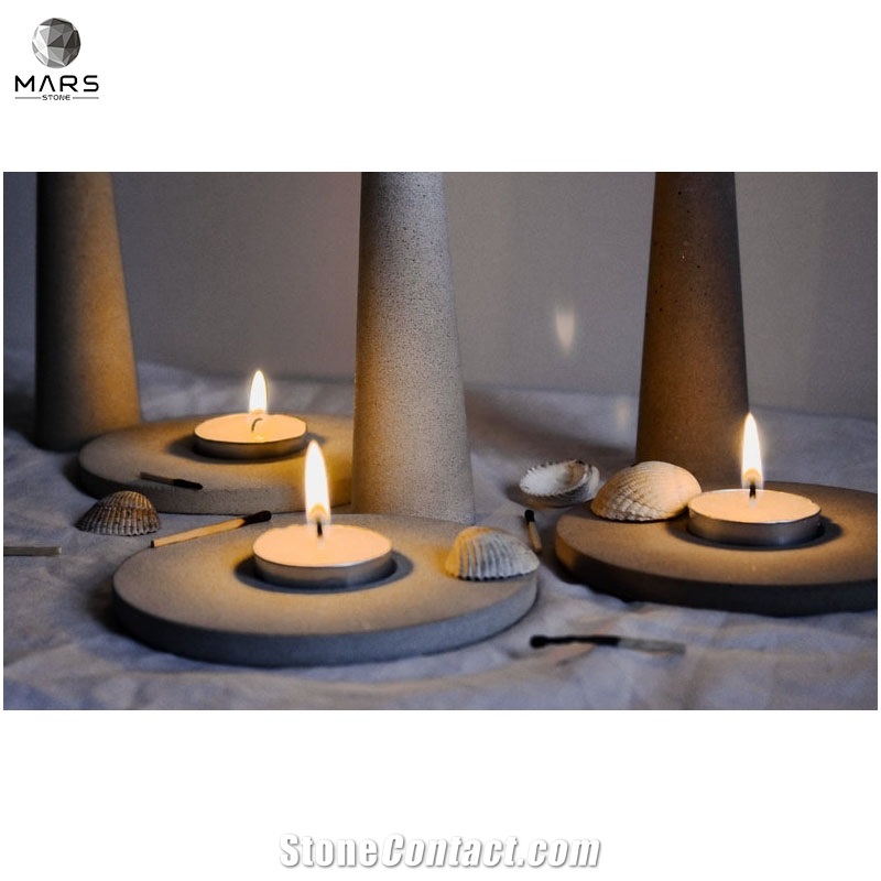 Artistic Style Eco-Friendly Natural Stone Candle Holder