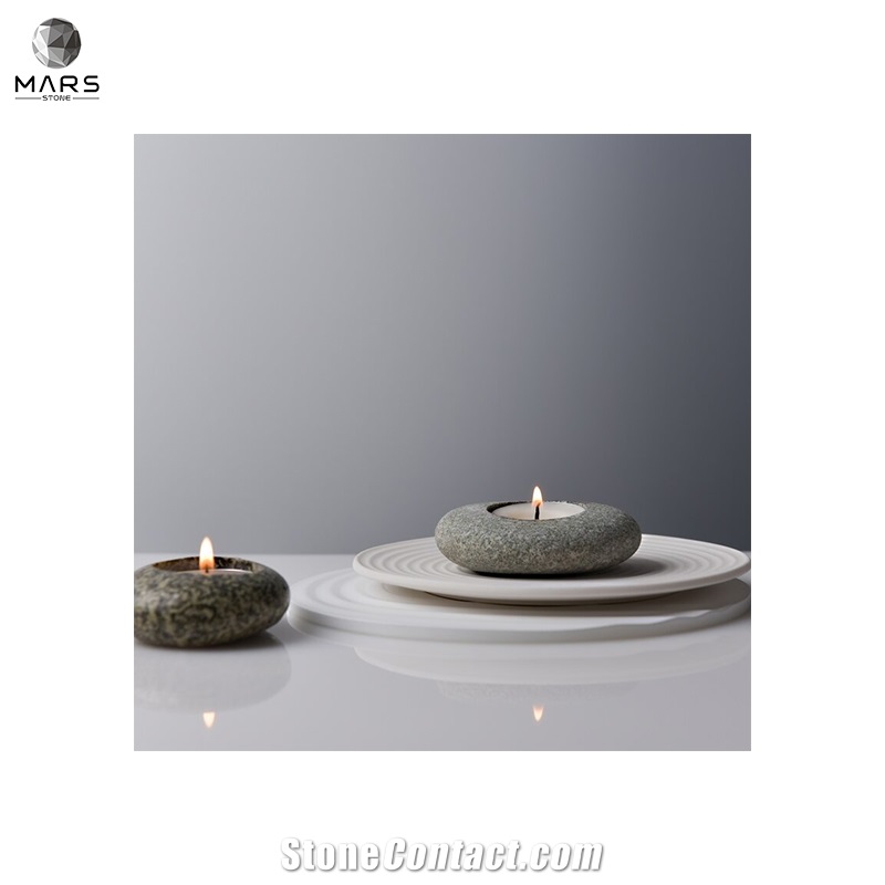 Best Selling Natural Stone Tabletop Tealight Candle Holder