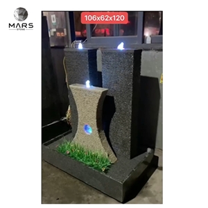 Black Granite Garden Water Fountain Garden Decoration