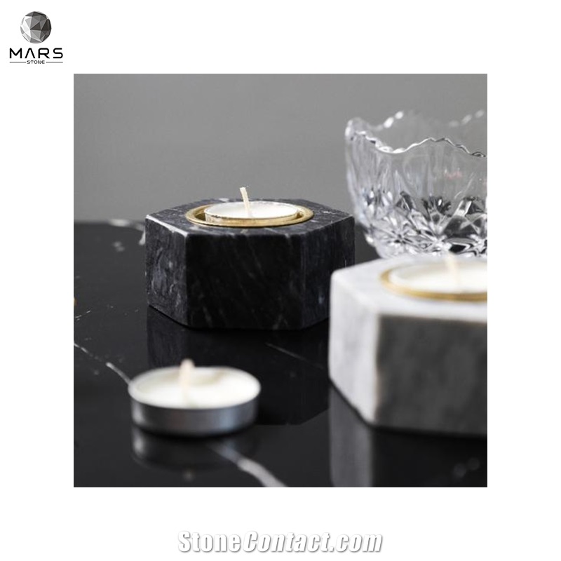 Cheap Modern Style Light Natural Marble Candle Holder Jar