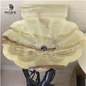 China Luxury White Onyx Basin Pure White Onyx Washbasin