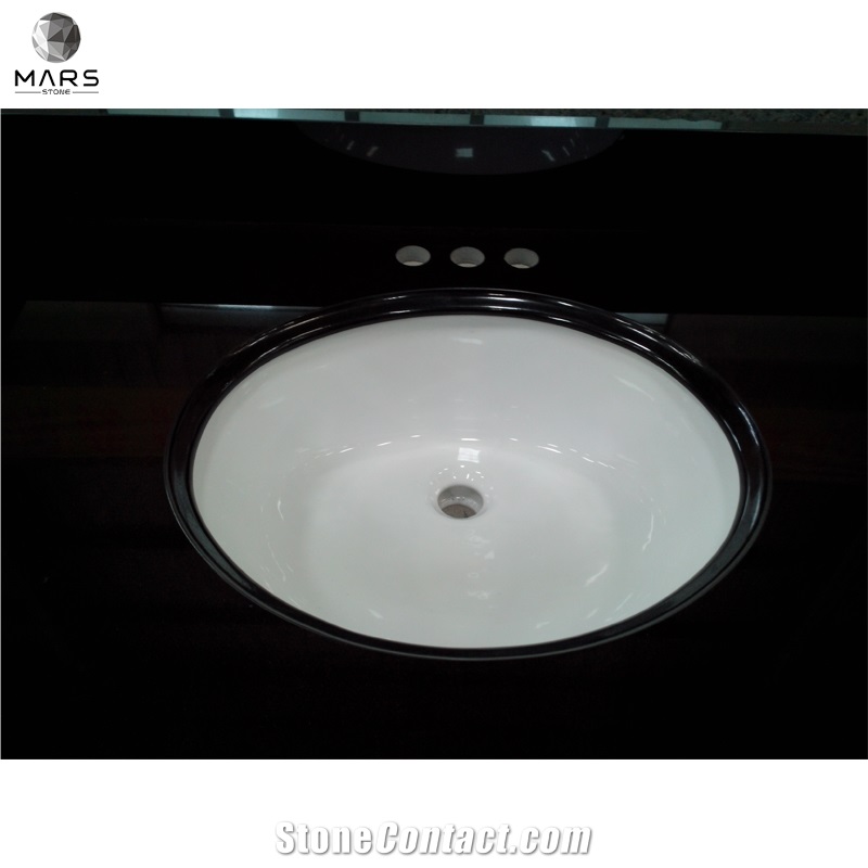 China Shanxi Black Stone Ogee Edge Vanity Top With Sink
