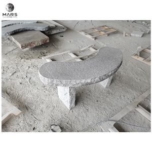 Chinese Grey Granite Benches Block Garden Stone Benches