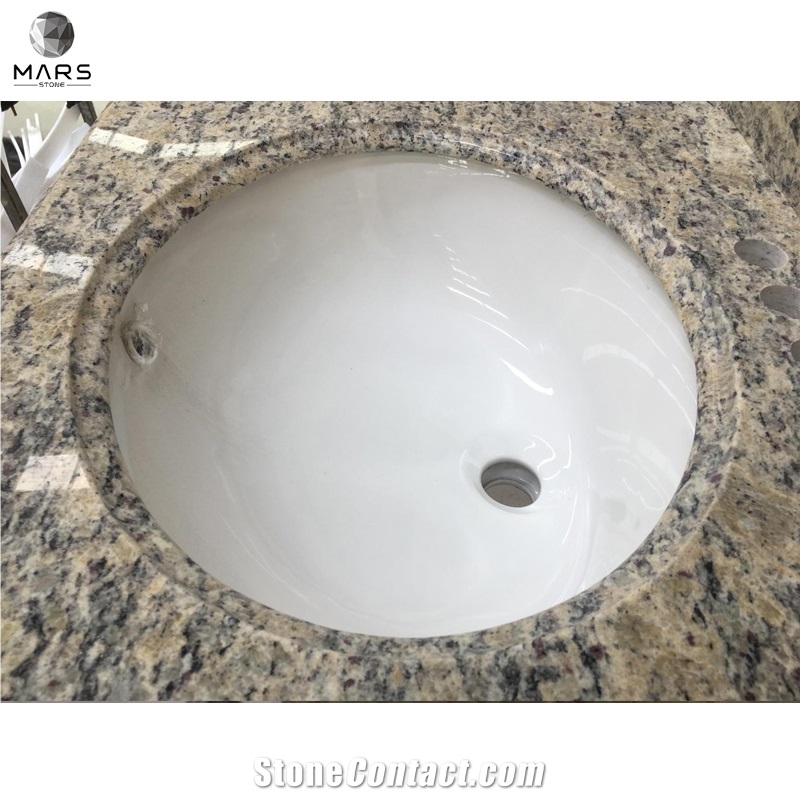 Commercial Vanity Top Ceramic Sink Santa Cecilia Granite