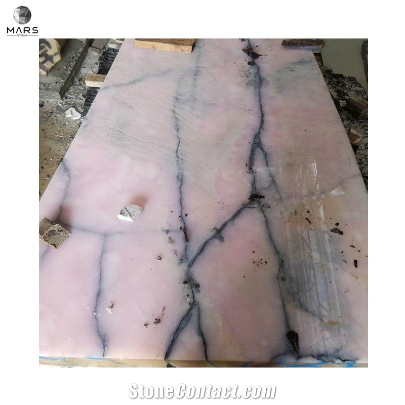 Custom Unique Design Natural Stone Pink Onyx