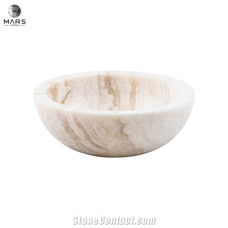 Customized Indoor Art Natural Stone Marble Basin Wash Sink