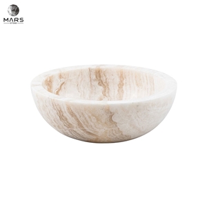 Customized Indoor Art Natural Stone Marble Basin Wash Sink