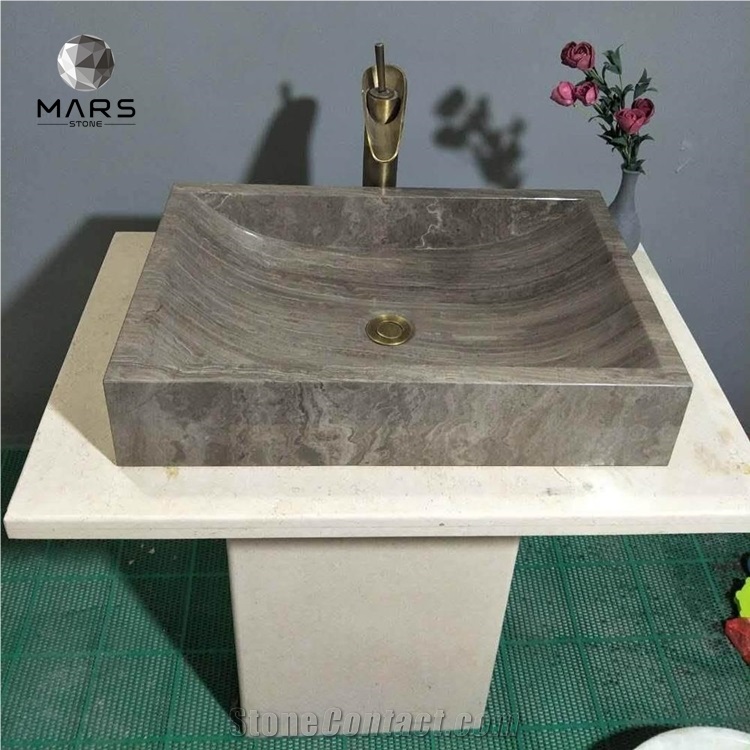 Good Price Hand Carved Black Marble Round Size Wash Basigns