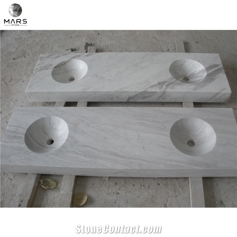 Greece Volakas White Marble Kitchen Top Countertop