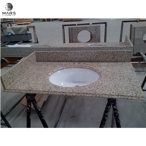 Hotel Bathroom Shandong Rusty Yellow G682 Vanity Top