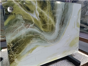 Luxury Green Exotic Quartzite Stone Slab