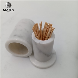 Marble Accessories Toothpick Holder Box