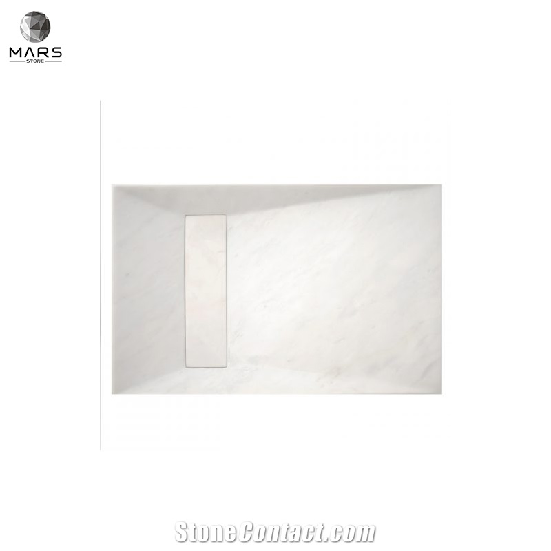 Modern Luxury Handmade Natural White Carrara Marble Sink
