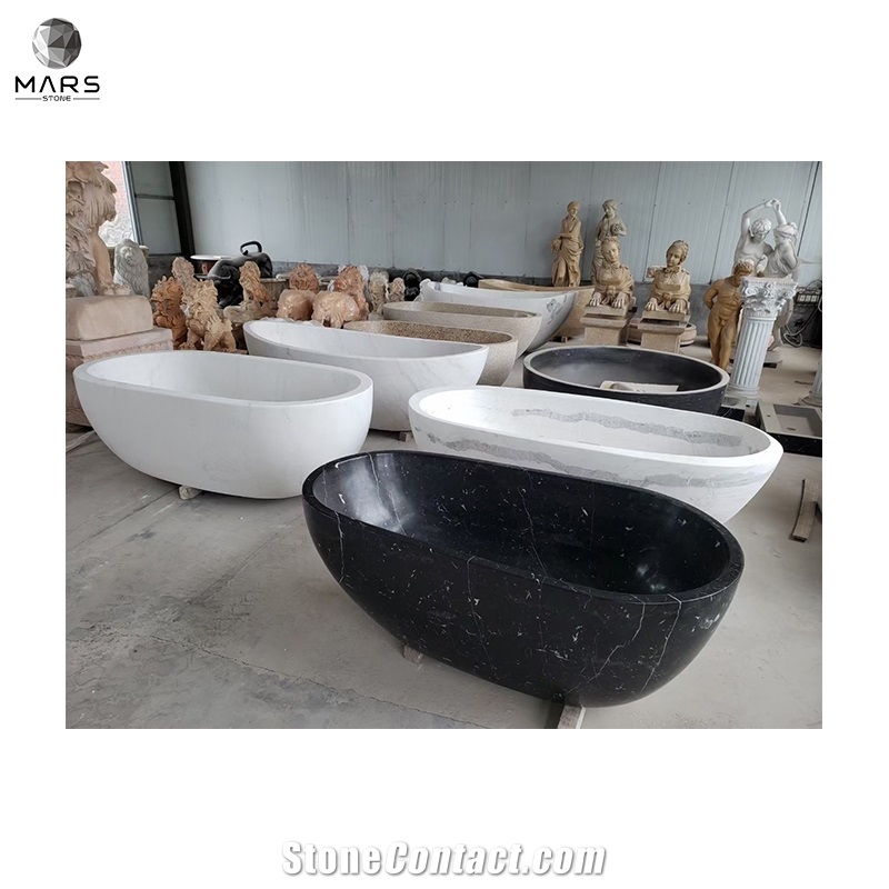 Modern Style Cheap Hand Carved Engineered Bathroom Bathtub