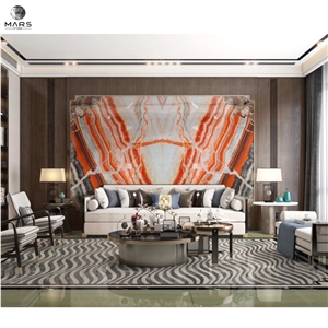 Natural Stone Big Slab Colorful Onyx Floor Tile
