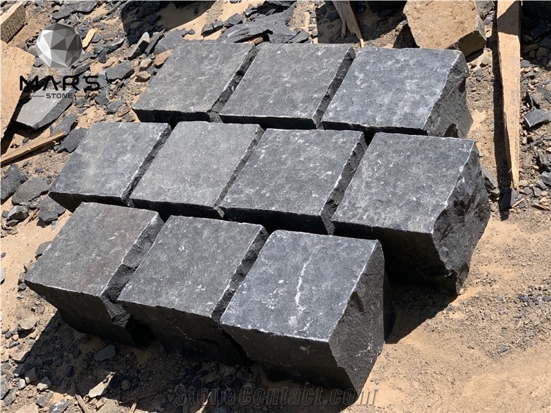 Natural Zhangpu Black Granite Exterior Basalt Paver