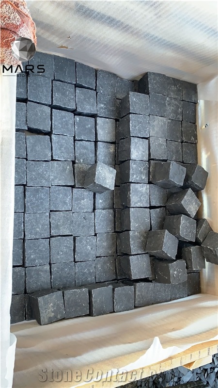 Natural Zhangpu Black Granite Exterior Basalt Paver