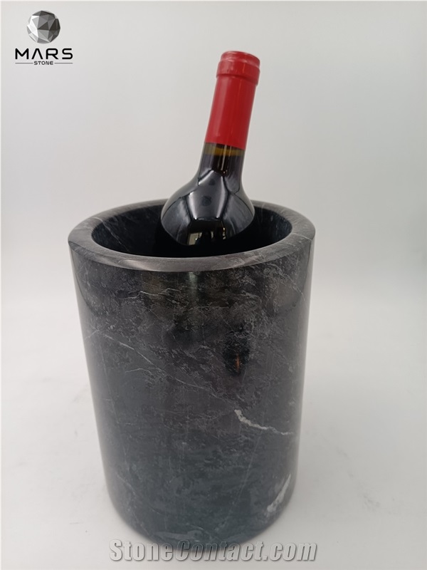 New Arrival Marble Design Ice Wine Barrel Marble Ice Bucket