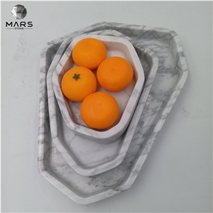 New Design Modern Decorative Tray Marble Pattern Fruit Tray