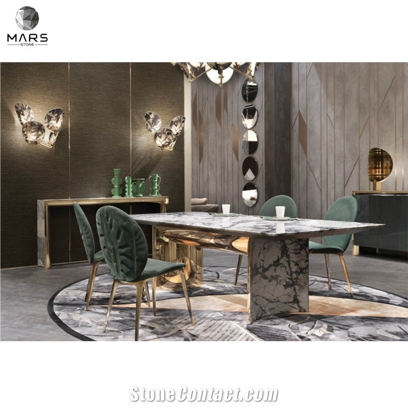 Nordic Modern Dining Table Marble For Home Design