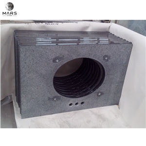 USA Bathroom Polished Shanxi Black Granite Vanity Tops