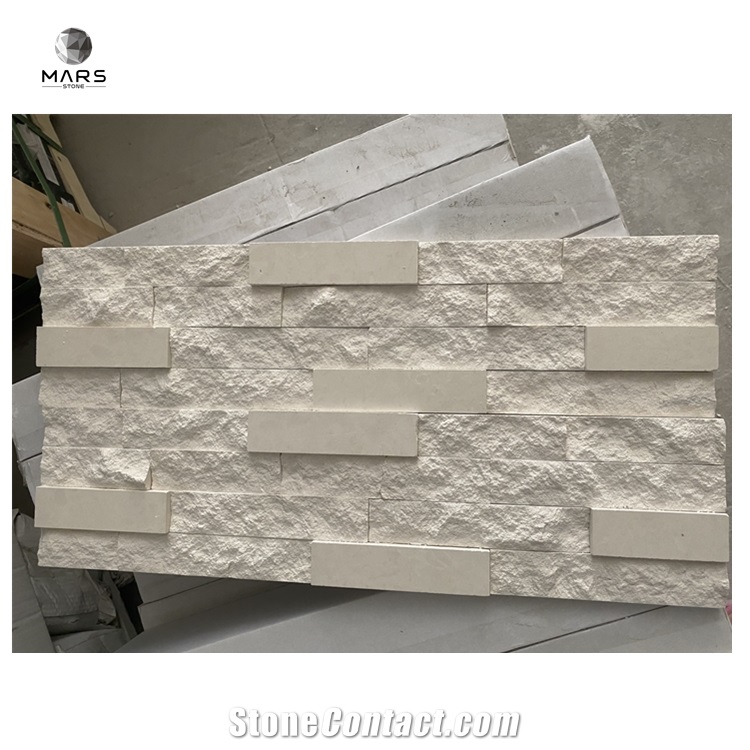 White Natural Stone White Limestone Veneer Stone