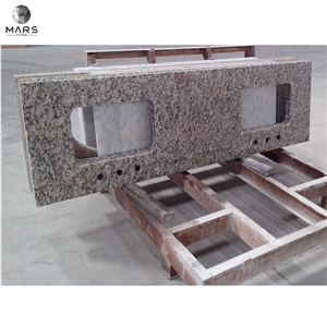 Yellow Butterfly Autumn Gold Granite Countertops Bathroom