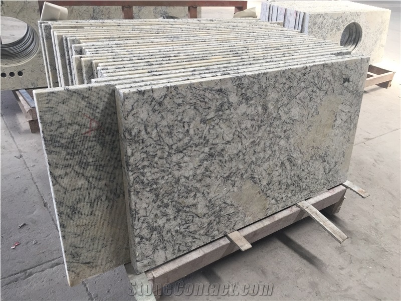 Blue Ice Polished High Quality Granite Vanity Top For Hotel