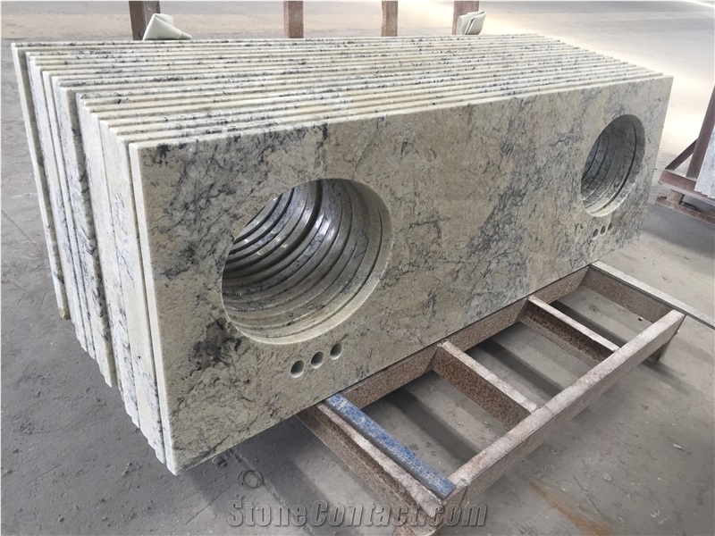 Blue Ice Polished High Quality Granite Vanity Top For Hotel