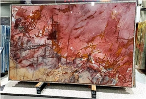 Brazil Cosmopolitan Red Quartzite Slab Wall Tile