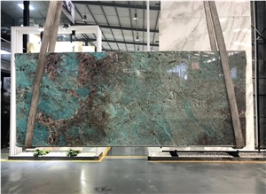 Brazil Luxury Amazon Green Quartzite Slab Wall Tile