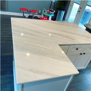 Calacatta Blue Marble Kitchen Countertops Island Top