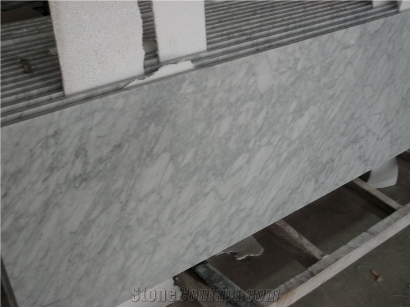 Carrara White Marble Bianco Bathroom Countertop Vanity Top