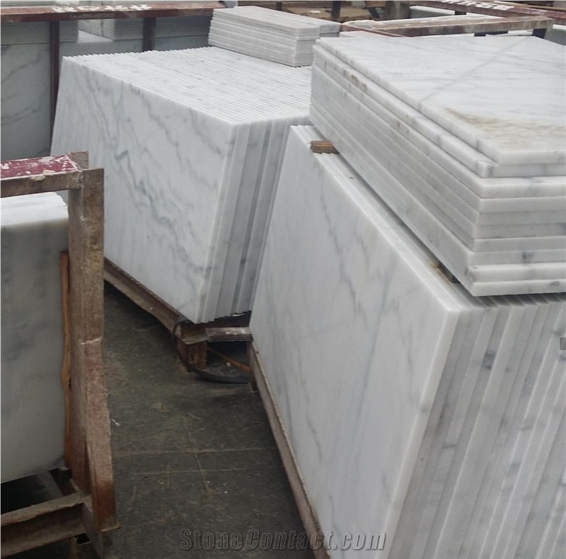 China Popular Guangxi White Marble Slab Wall Tile
