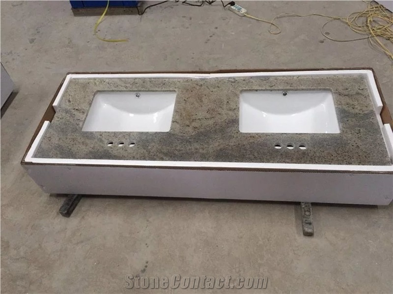 Hot Sale White Granite Commercial Bath Top Vanity Top