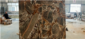 Luxury Gold Marble Natural Marble Slab Tile