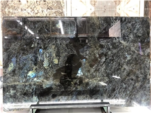 Madagascar Blue Labradorite Granite Slabs