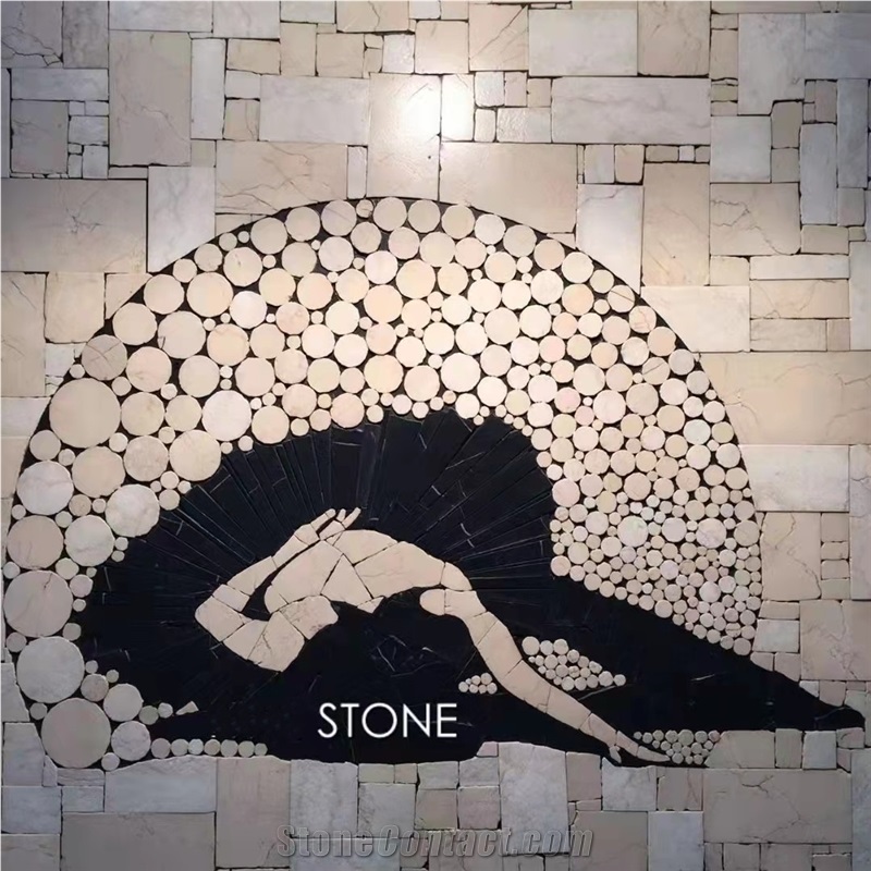 New Design Polished Marble Mosaic Artworks For Wall