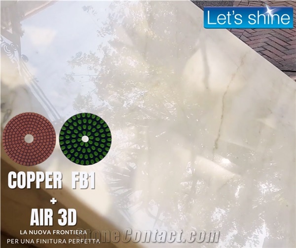 Copper FB1+Air 3D Polishing Pads, Grinding Abrasives